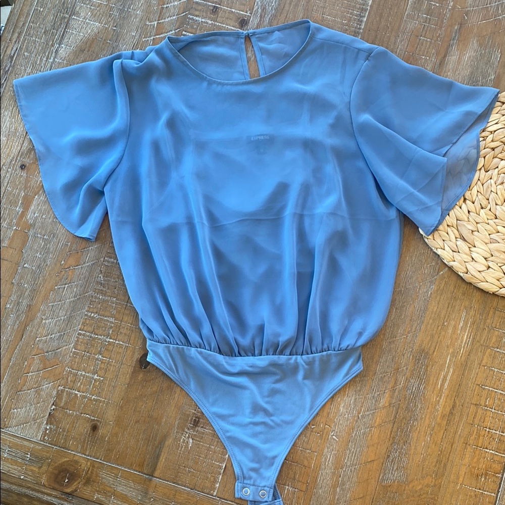 Express Slate Blue Bodysuit